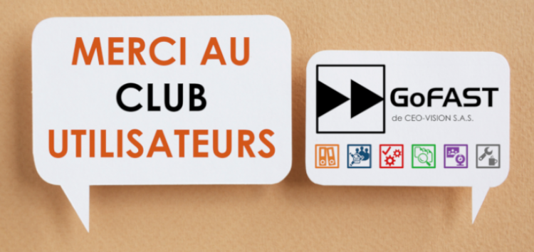 Merci au Club Utilisateurs