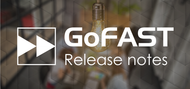 Logo GoFAST :  "Release notes"